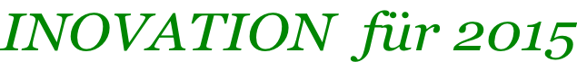 INOVATION  für 2015