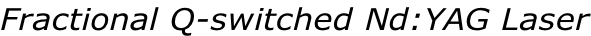 Fractional Q-switched Nd:YAG Laser